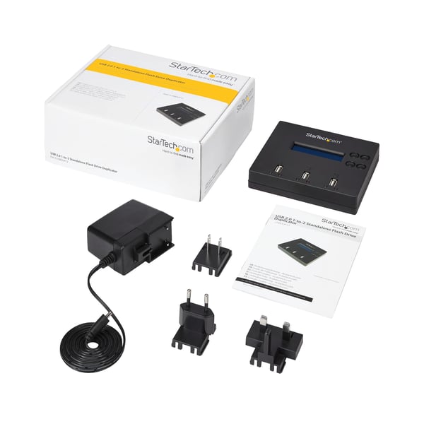 StarTech.com 1:2 Fristående USB 2.0 USB-minnesduplicerare och -raderare