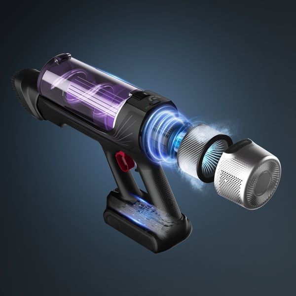 Rowenta RH2037 Skaftdammsugare, 2-i-1 Batteri Torr Utan påse 0,4 l 250 W Svart, Lila