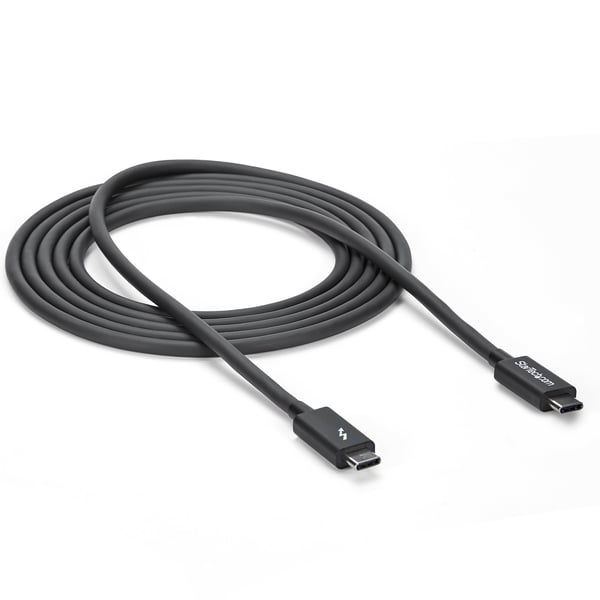 StarTech.com TBLT3MM2M Thunderbolt kabel 2 m 20 Gbit/sek. Sort