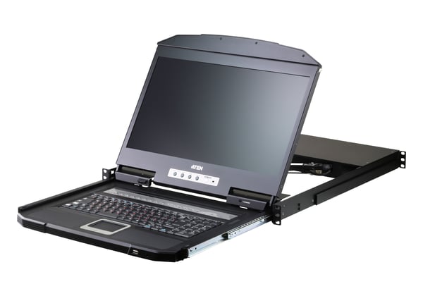 ATEN CL3116NX rack 47 cm (18.5") 1366 x 768 pixlar Metall, Plast Svart 1U