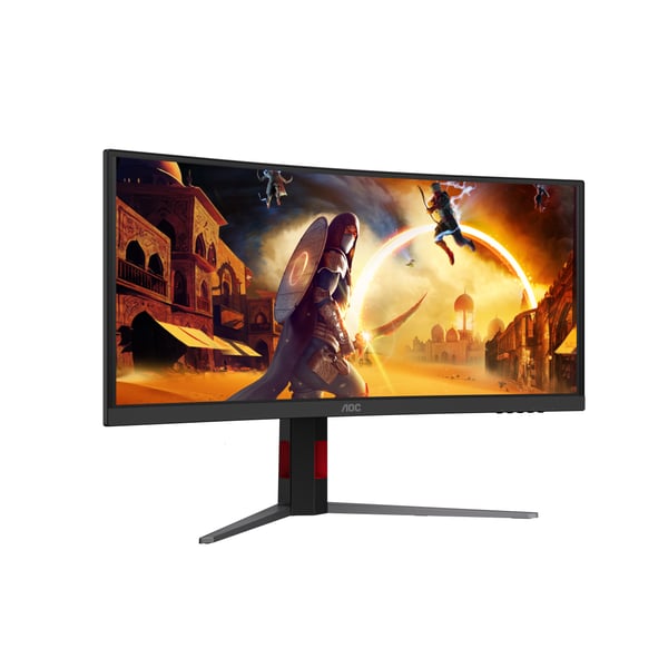 AOC G4 CU34G4ZCA platta pc-skärmar 86,4 cm (34") 3440 x 1440 pixlar Wide Quad HD Svart, Röd