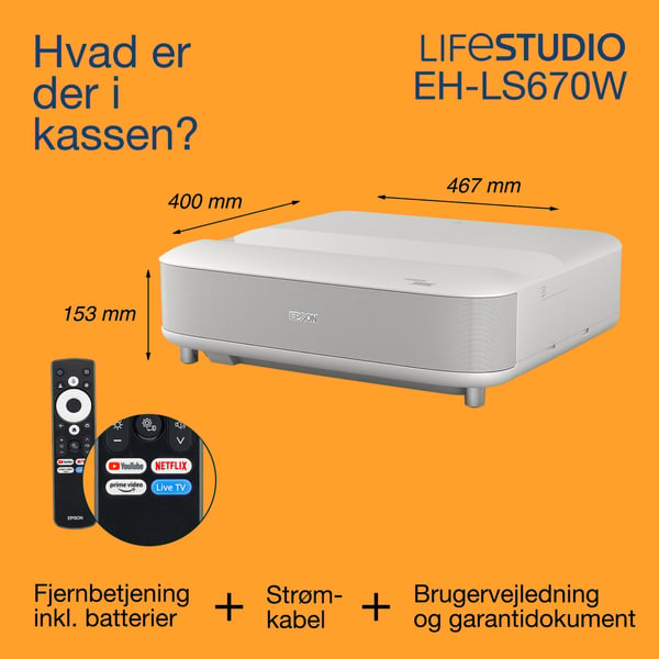 Epson Lifestudio Grand EH-LS670W – Diamanthvid