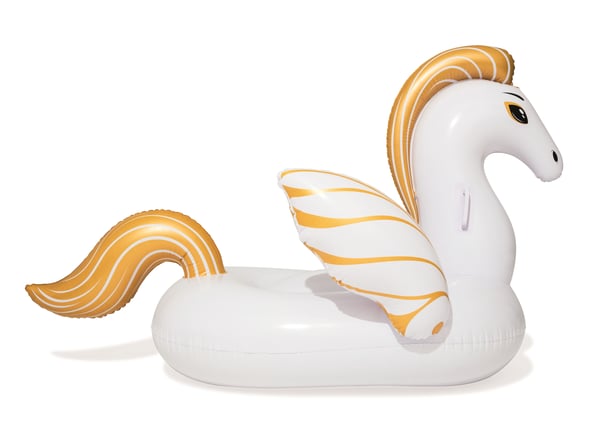 Bestway 41121 pool- och badmadrass Guld, Vit Vinyl Sittbadleksak