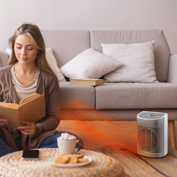 Rowenta Instant Comfort SO6520 Indendørs Grå 2400 W Blæser med elektrisk områdevarmer