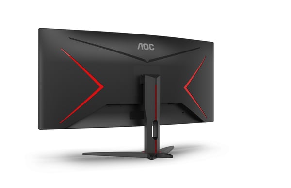 AOC G2 CU34G2XE/BK platta pc-skärmar 86,4 cm (34") 3440 x 1440 pixlar Wide Quad HD LCD Svart, Röd