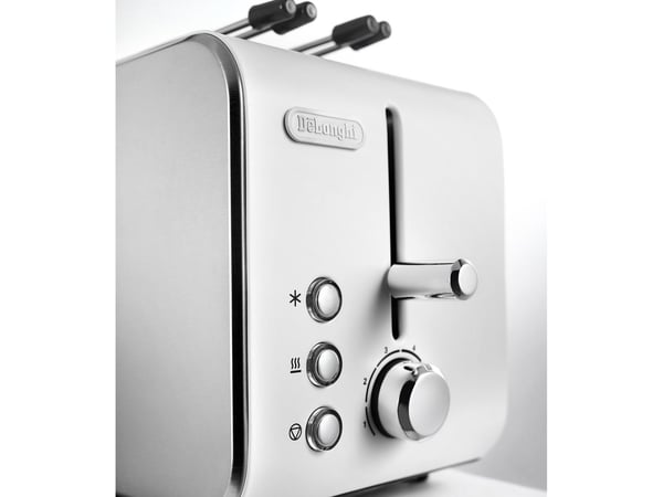 De’Longhi CTX 2203.W brödrostar 2 skivor 550 W Silver, Vit