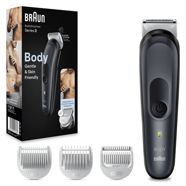 Braun BodyGroomer 3 BG3340 Svart, Grå
