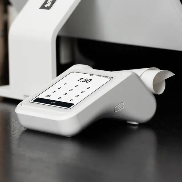 SumUp Solo älykortin lukijalaite Akku Wi-Fi + 4G Valkoinen