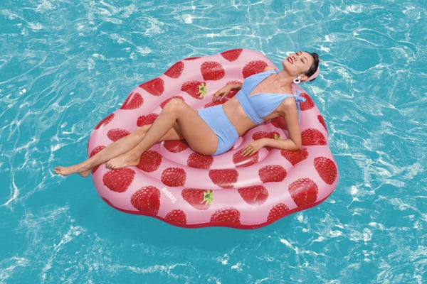 Bestway 43396 pool- och badmadrass Rosa, Röd Bild PVC