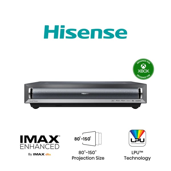 Hisense PX3-PRO Ultra short throw-projektor 2700 ANSI-lumen DLP UHD 4K (3840x2160) Svart, Mörkgrå