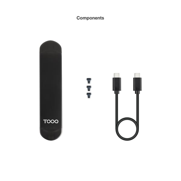 TooQ TQE-2240B Hölje för lagringsenheter SSD-inkapsling Svart M.2