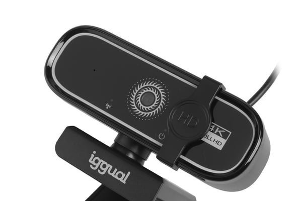 iggual USB 4K UHD WC3840 Business Pro View webbkameror 8 MP 3840 x 2160 pixlar Svart