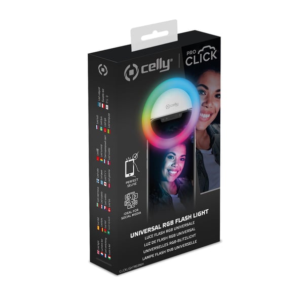 Celly CLICKLIGHTRGBWH LED-panellampa Rund