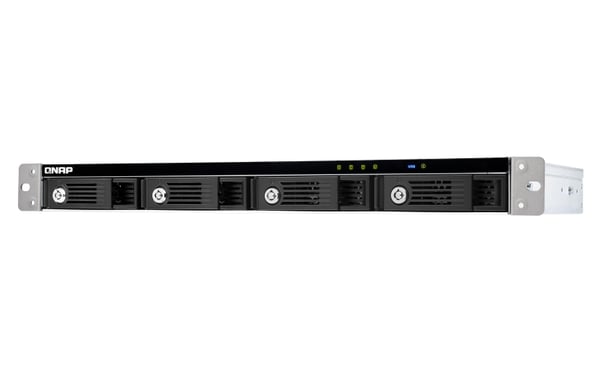 QNAP TR-004U tallennusaseman kotelo HDD-/SSD-kotelo Musta, Harmaa 2.5/3.5"