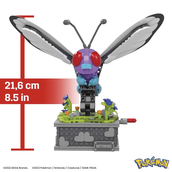 MEGA Pokémon Butterfree med rörelse