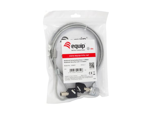 Equip 245401 kabellås Silver 1,5 m