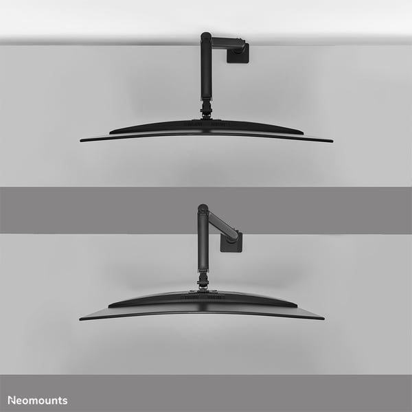 Neomounts DS70PLUS-450BL1 monitorin kiinnike ja jalusta 124,5 cm (49") Vastaanotto Musta