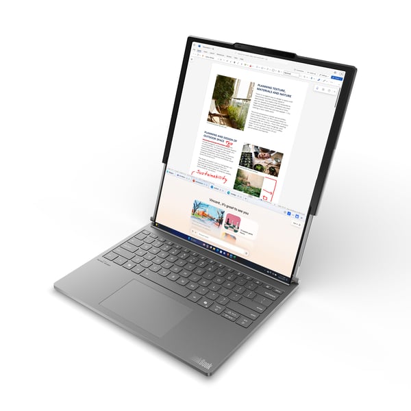 Lenovo ThinkBook Plus G6 Rollable Copilot+ PC Intel Core Ultra 7 258V Laptop 35,6 cm (14") 32 GB LPDDR5x-SDRAM 1 TB SSD Wi-Fi 7 (802.11be) Windows 11 Pro Spansk Grå
