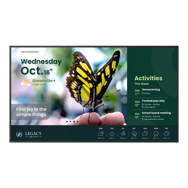 BenQ ST5504 Digital fladpaneldisplay 139,7 cm (55") LCD 350 cd/m² 4K Ultra HD Sort Indbygget processer Android 18/7