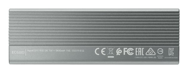 ADATA EC680 SSD-kotelo Harmaa M.2