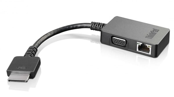 Lenovo 4X90J31060 kabel kønsskifter OneLink+ VGA/RJ45 Sort