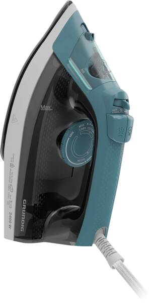 Grundig SI 3550 Tør & dampstrygejern Keramisk strygesål 2400 W Sort, Turkis, Hvid