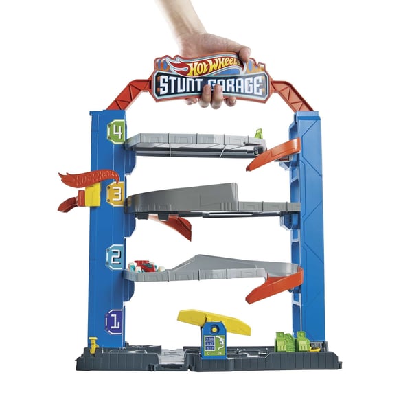Hot Wheels City Stunt Garage-lekset Presentidé till barn i åldrarna 3 till 8 år