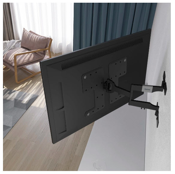 Hama 00220852 TV-kiinnike 2,29 m (90") Musta