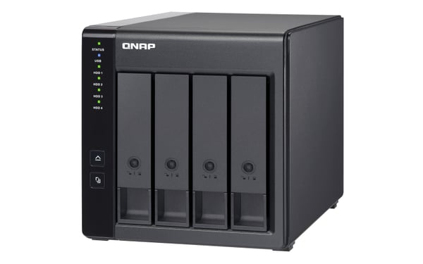 QNAP TR-004 Hölje för lagringsenheter HDD- / SSD kabinett Svart 2.5/3.5"