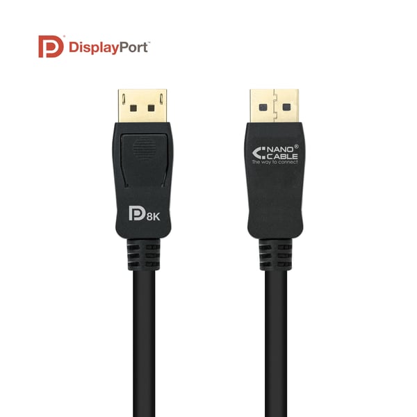 Nanocable 10.15.2500 DisplayPort-kabel 0,5 m Svart