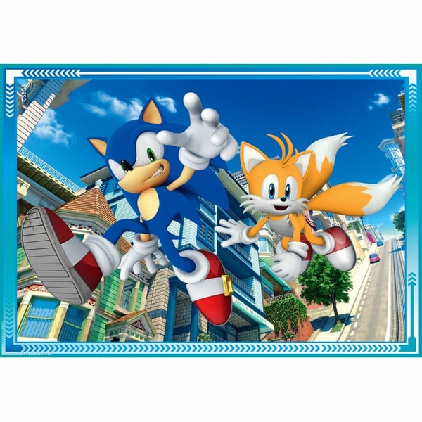 Clementoni Supercolor Sonic Puslespil 12 stk Videospil