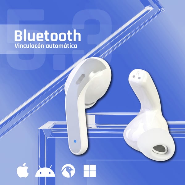 iggual True Sound Kuulokkeet True Wireless Stereo (TWS) In-ear Puhelut/Musiikki Bluetooth Valkoinen