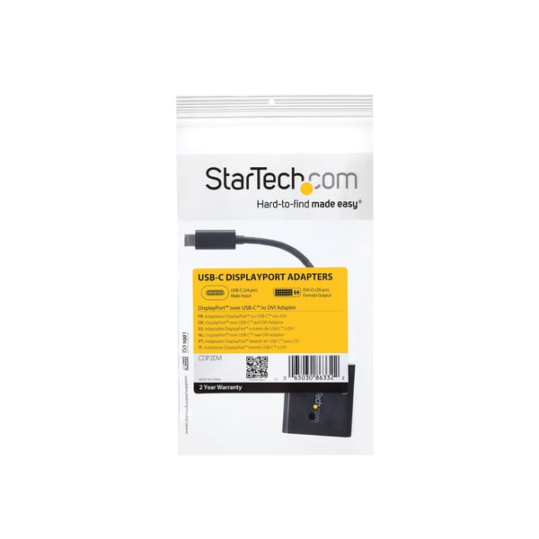 StarTech.com CDP2DVI USB grafisk adapter 1920 x 1200 pixel Sort