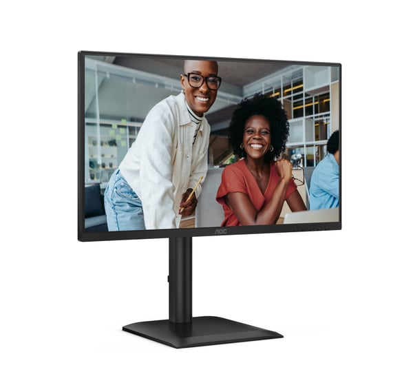 AOC E4 24E4CV tietokoneen litteä näyttö 60,5 cm (23.8") 1920 x 1080 pikseliä Full HD LED Musta