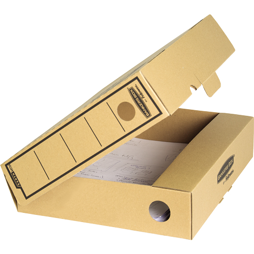 Fellowes 4473401 Förvaringslåda för mappar Kartong Brun
