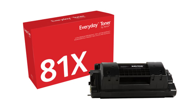 Everyday™ Mustavalko Toner by Xerox compatible with HP 81X (CF281X), High capacity