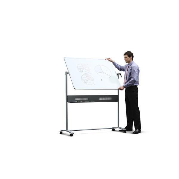 Nobo Impression Pro emaljeret magnetisk mobilt whiteboard 1200 x 900 mm