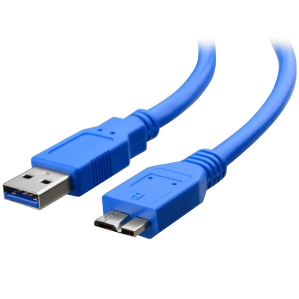 Techly 2.0m USB 3.0 A-Micro B M/M USB-kabel USB 3.2 Gen 1 (3.1 Gen 1) 2 m USB A Micro-USB B 5 Gbit/sek. Blå