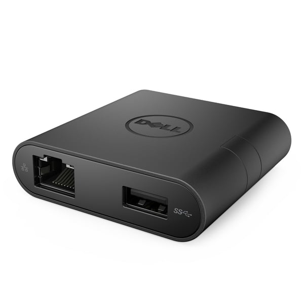 DELL DA200 Ledningsført USB 3.2 Gen 1 (3.1 Gen 1) Type-C Sort