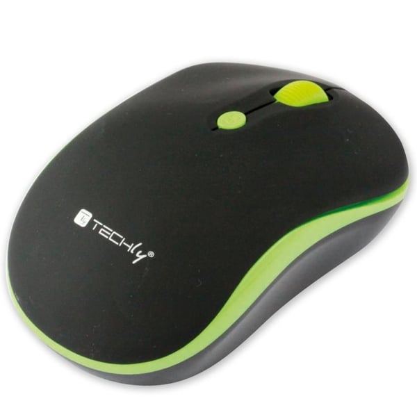Techly IM 1600-WT-BGW hiiri Office Molempikätinen Langaton RF Optinen 1600 DPI