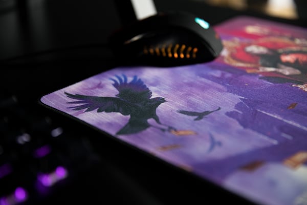 Konix KX DND MOUSEPAD CURSE OF STRAHD Spelmusmatta Lila, Röd