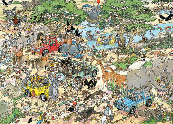 Jan van Haasteren - Safari & Storm (2X(1000 Pieces))