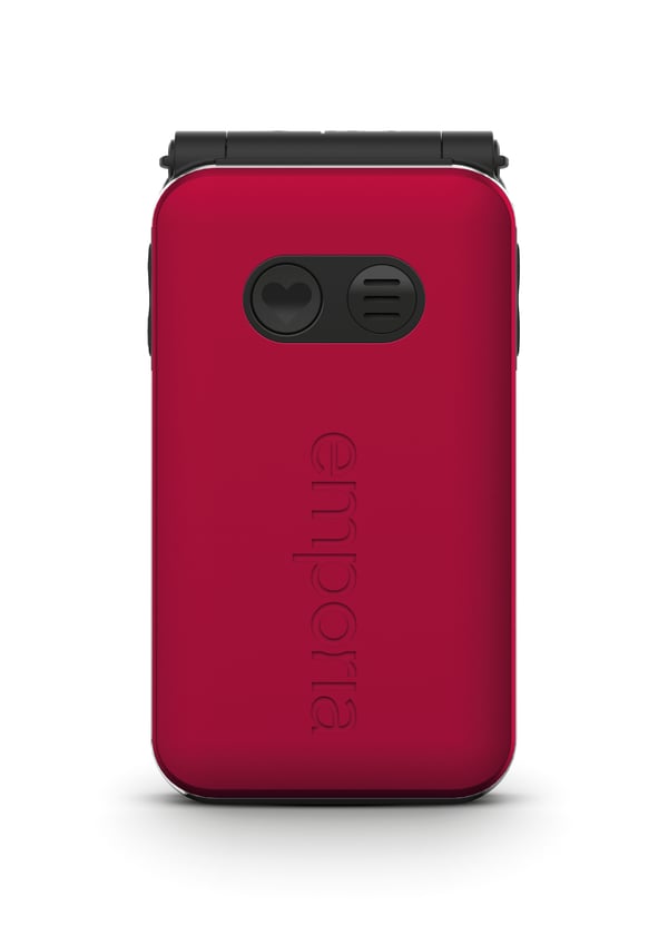 Emporia emporiaJOY-LTE 7,11 cm (2.8") 115 g Rød Senior telefon