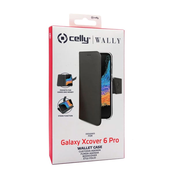 Celly Wally mobiltelefon etui 16,8 cm (6.6") Tegnebogsetui Sort
