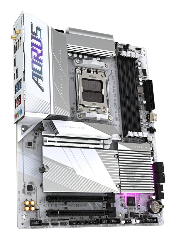 GIGABYTE B650E AORUS ELITE X AX ICE AMD B650 Sokkel AM5 ATX