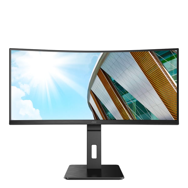 AOC P2 CU34P2A platta pc-skärmar 86,4 cm (34") 3440 x 1440 pixlar Quad HD LED Svart