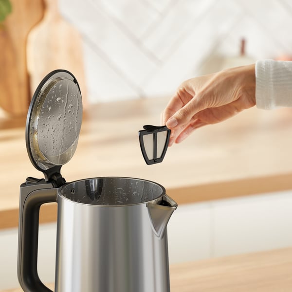 Tefal Selection KI871DE0 vedenkeitin 1,7 L 1500 W Musta, Ruostumaton teräs