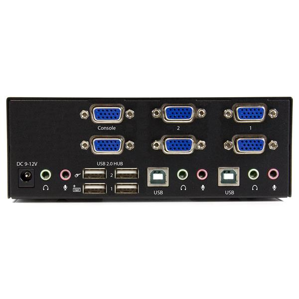 StarTech.com KVM-switch med 2 portar med dubbel VGA - USB 2.0