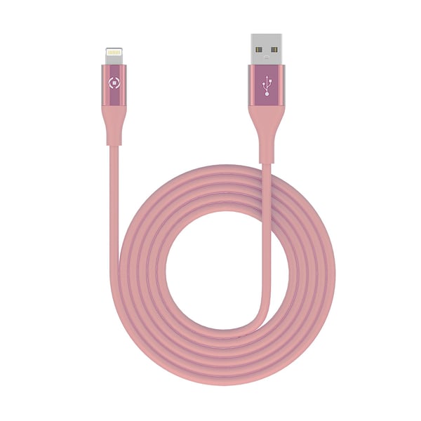 Celly USBLIGHTCOL3MPK Lightning kabel 3 m Lyserød