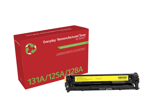 Everyday™ Keltainen Remanufactured Toner by Xerox compatible with HP 131A (CF212A), Standard capacity Everyday™ Keltainen Remanufactured Toner by Xerox compatible with HP 131A (CF212A), Standard capacity